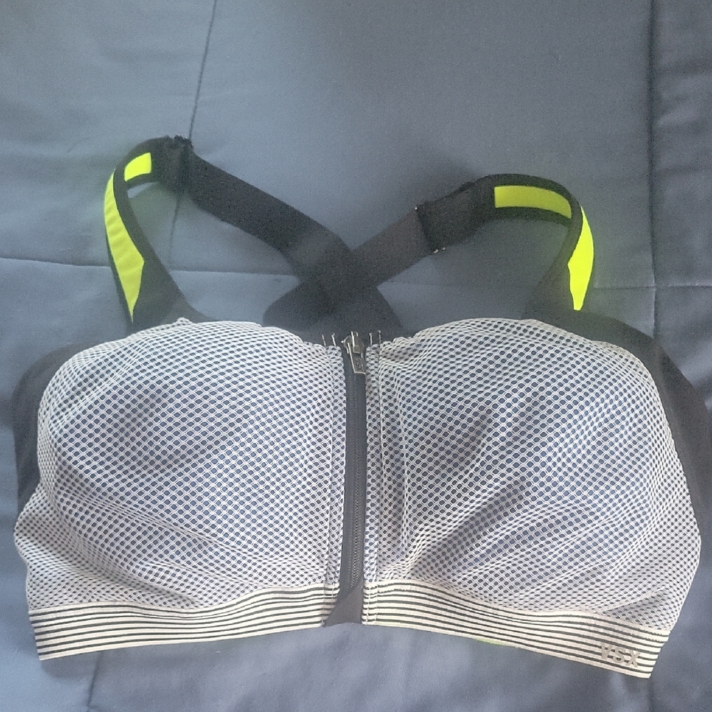 Victoria's Secret Black and Yellow High-Impact Sports Bra